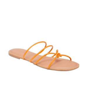 Old Navy Faux Leather Sandals Wild Papaya Women's Size 6.5